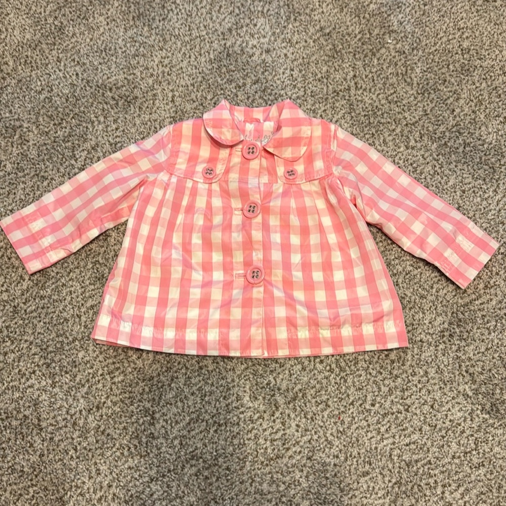 ZARA baby pink raincoat baby doll size 12-18 months